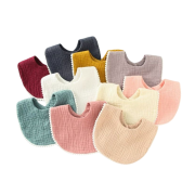 Yếm cho bé vải muslin vải xô thấm hút